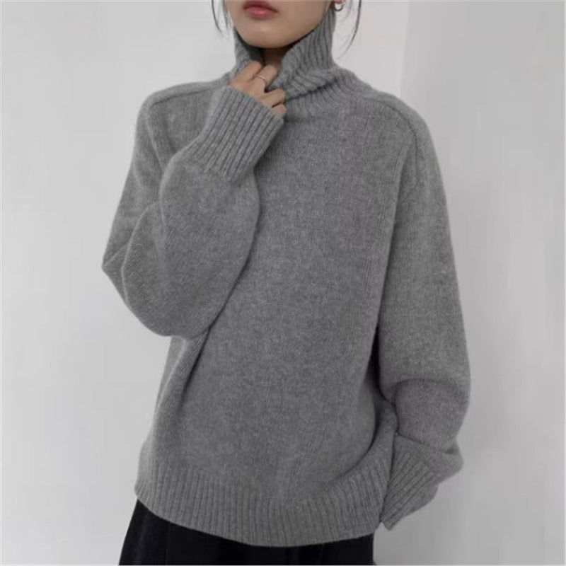 New High Neck Woolen Sweater For Women