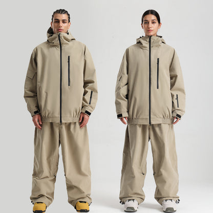 Loose Windproof Waterproof And Breathable Tooling Ski Suit
