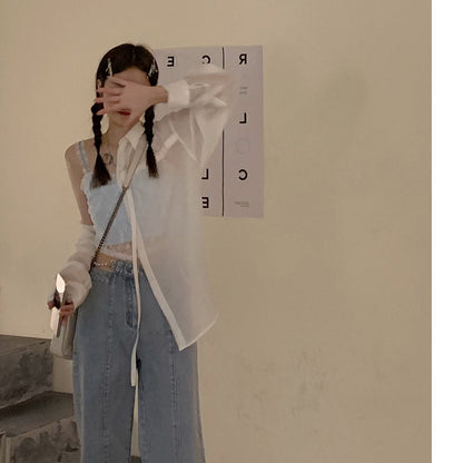 Blue Lace Camisole Niche Slim Camisole